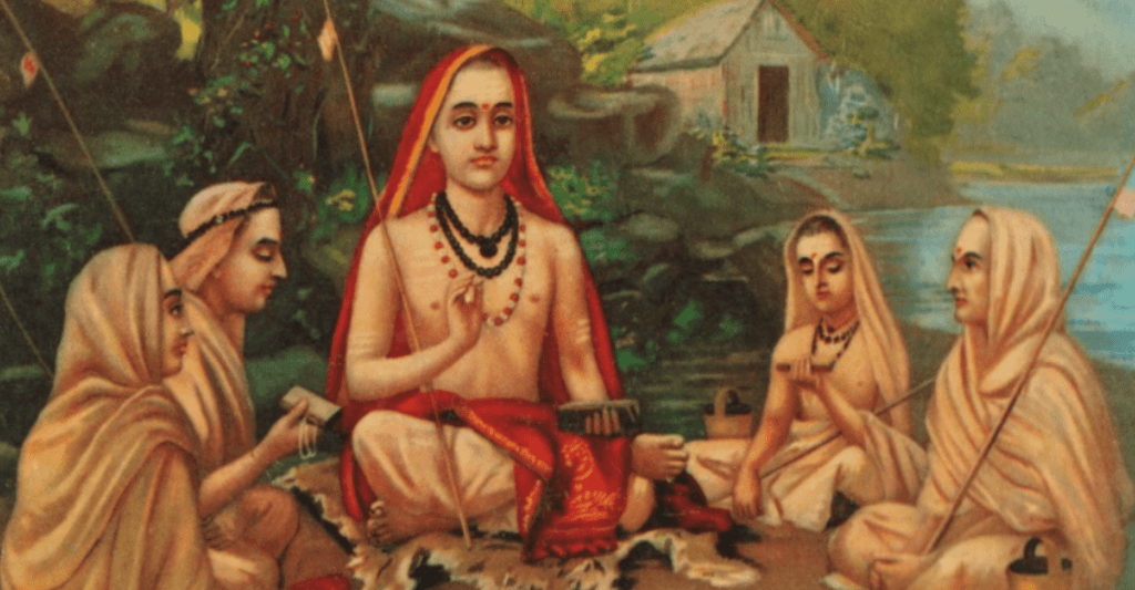 Illustration of Vatsyayana Mallanaga, ancient Indian scholar and author of the Kama Sutra during the Gupta period