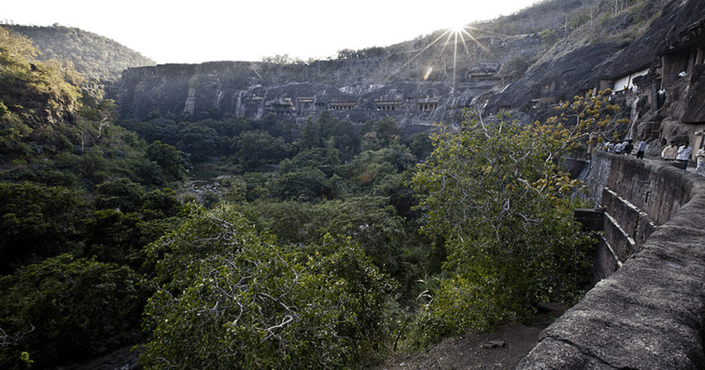 UNESCO-listed Ajanta Caves showcasing ancient Buddhist rock-cut heritage