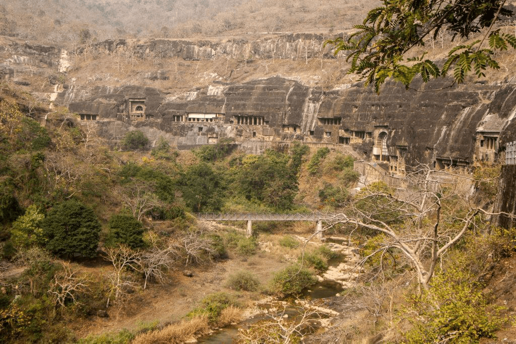 Landscape design reinforcing spiritual isolation of Ajanta Caves